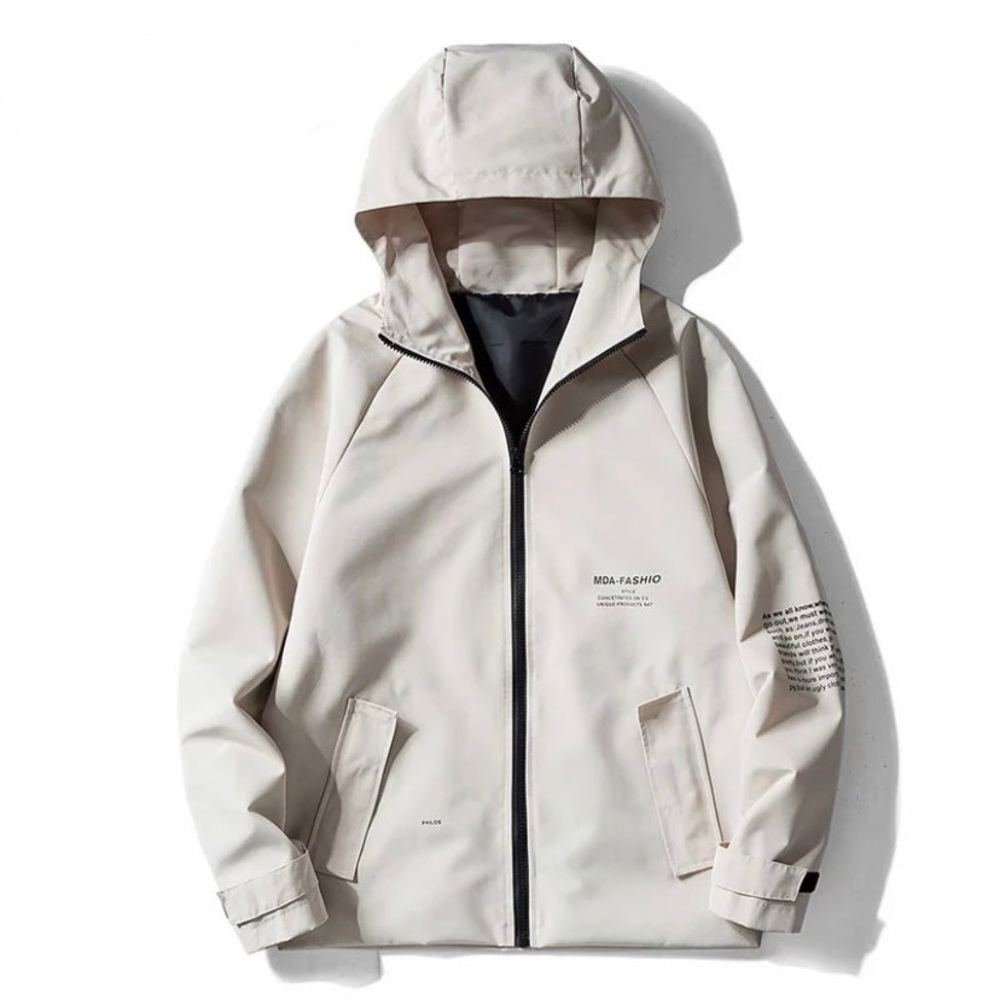 Men’s Hooded Jacket, Mens Windbreaker, XL